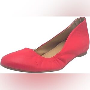 J. Crew Emma Bohemian Red Leather Ballet Flats Size 8.5 Made in Italy 🇮🇹